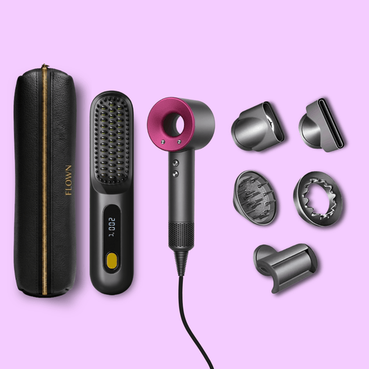 GoBrush MAX + Leather Pouch + 5-in-1 Lunair Dryer