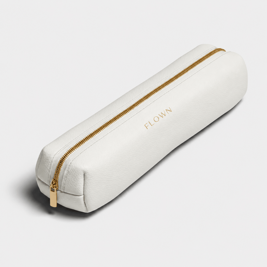 White Leather Pouch for GoBrush