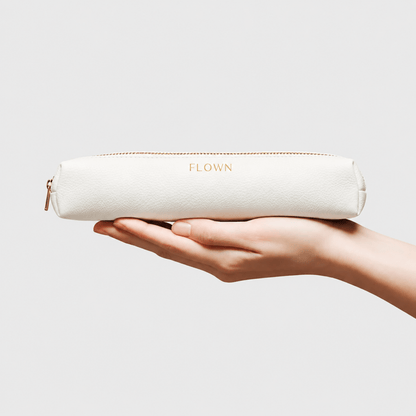 White Leather Pouch for GoBrush
